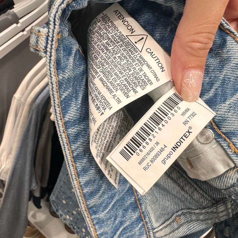 Zara sequin mirror jeans - Picture 3 of 4